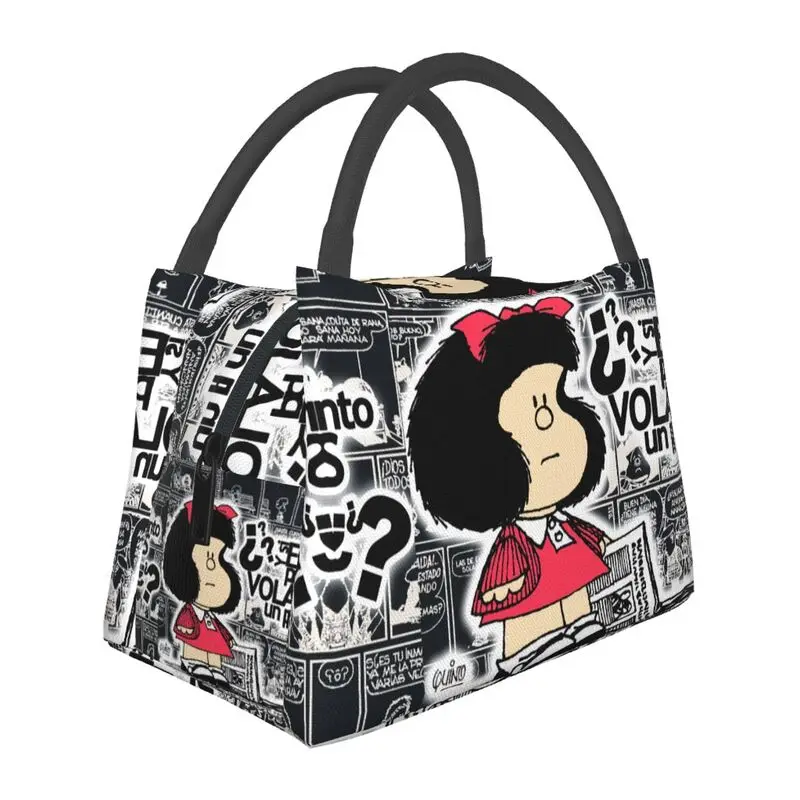 Винтажная изолированная сумка для обеда Quino Comic Mafalda для женщин, мультяшный холодильник Mang, термосумка для обеда, пляжная сумка для кемпинга, путешествий
Винтажная изолированная сумка для обеда Quino Comic Mafalda для женщин, мультяшный холодильник Mang, термосумка для обеда, пляжная сумка для кемпинга, путешествий