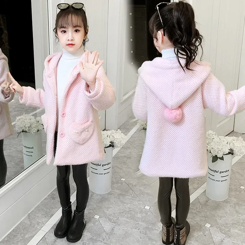 Autumn girls imitation mink velvet coat hooded cardigan coat 2025 Spring and autumn children's coat
Autumn girls imitation mink velvet coat hooded cardigan coat 2025 Spring and autumn children's coat