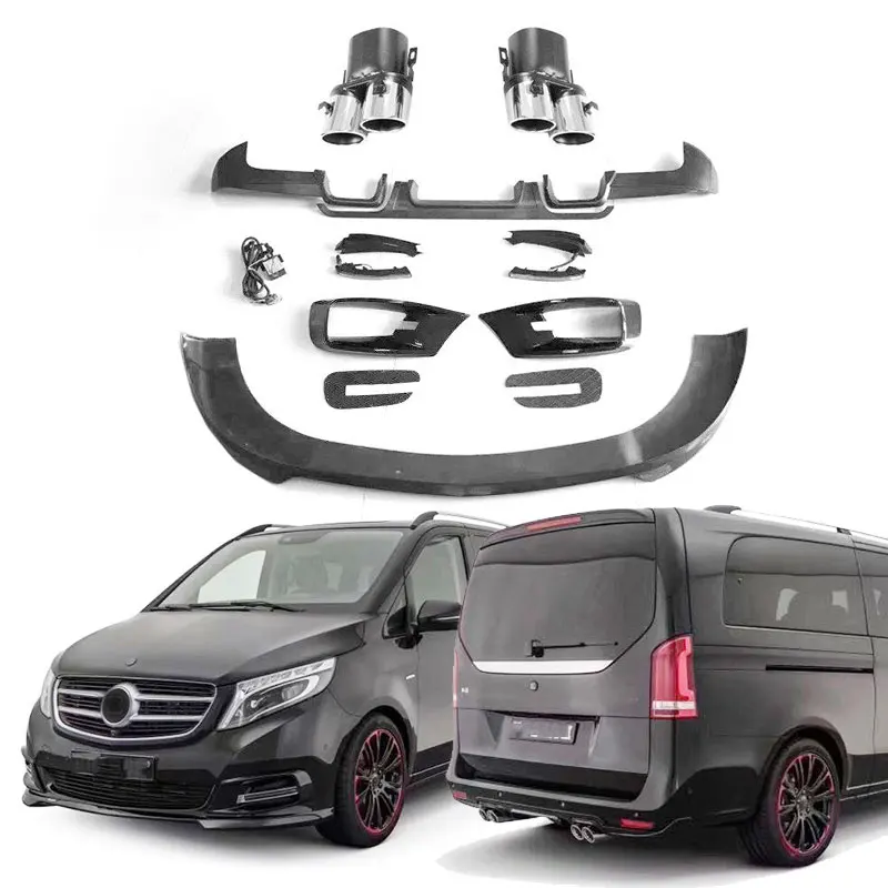 STLF2014-2018y W447 BA Style Car Body Kit Auto Body Parts Front Lip Bumper Diffuser Exhaust for Mercedes Benz V Class Accessorie
STLF2014-2018y W447 BA Style Car Body Kit Auto Body Parts Front Lip Bumper Diffuser Exhaust for Mercedes Benz V Class Accessorie