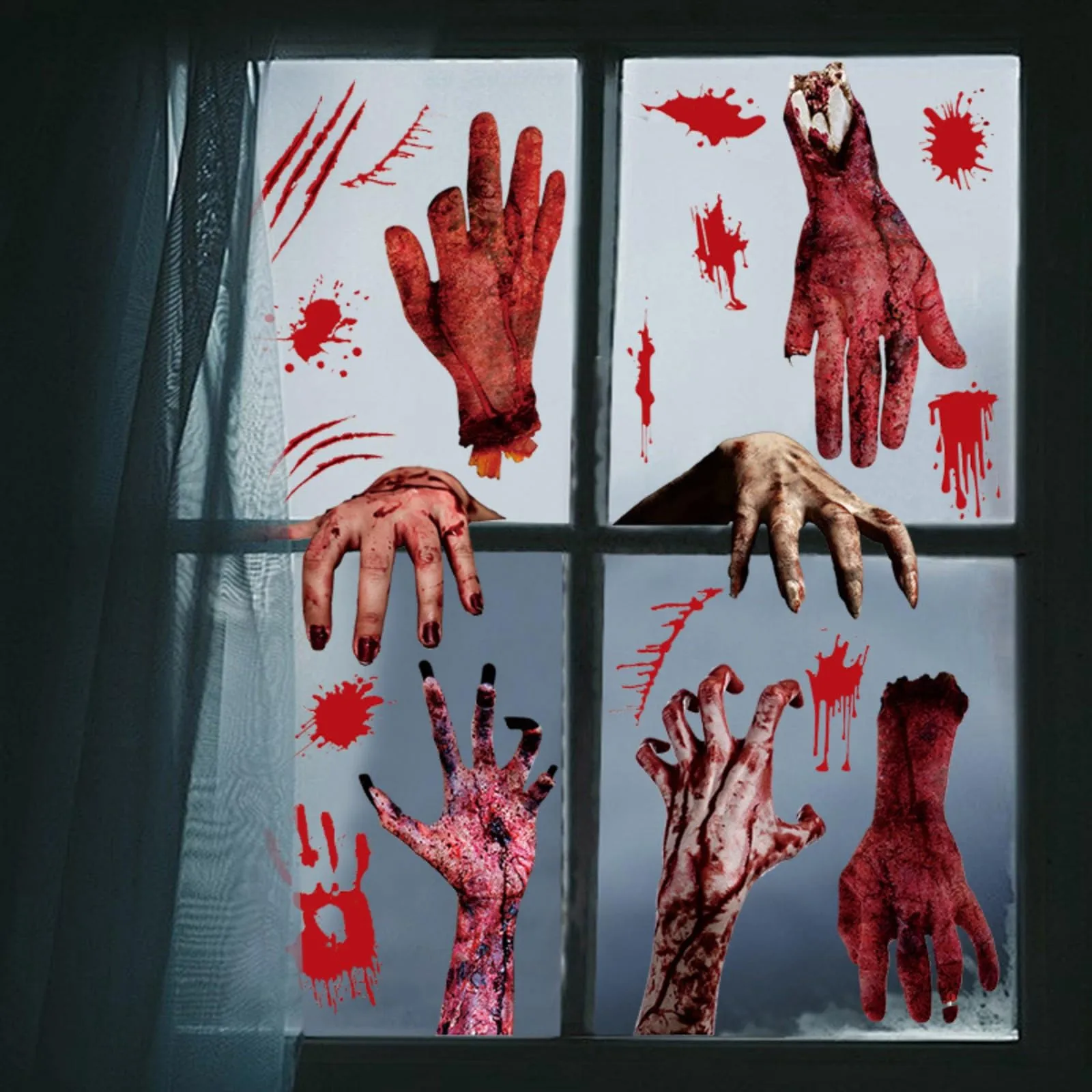Window Bathroom Shadow Glass Female Ghost Wall Decal Halloween Decor Halloween Stickers Horror Blood Hand Print Door Stickers
Window Bathroom Shadow Glass Female Ghost Wall Decal Halloween Decor Halloween Stickers Horror Blood Hand Print Door Stickers