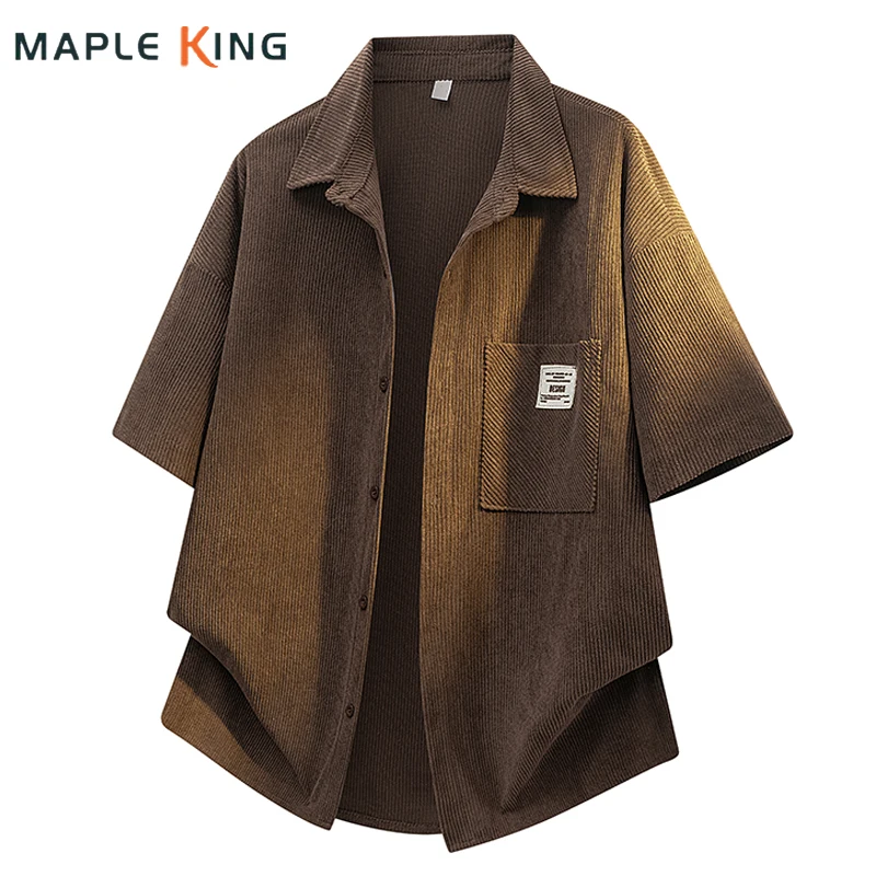 Vintage Men's Striped Corduroy Oversized Shirts Chemises Hommes Original 2026 Man Cardigan Work Shirt Loose Camisas Streetwear
Vintage Men's Striped Corduroy Oversized Shirts Chemises Hommes Original 2026 Man Cardigan Work Shirt Loose Camisas Streetwear