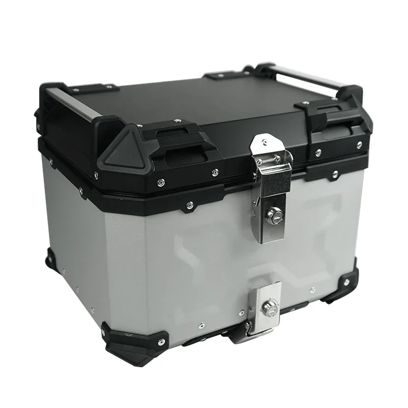 Factory Hot Selling F2-MOTO 45L-X Silver + Black Aluminum Alloy Top Box Suitable for Motorcycle and Electric Vehicle Tail Instal
Factory Hot Selling F2-MOTO 45L-X Silver + Black Aluminum Alloy Top Box Suitable for Motorcycle and Electric Vehicle Tail Instal