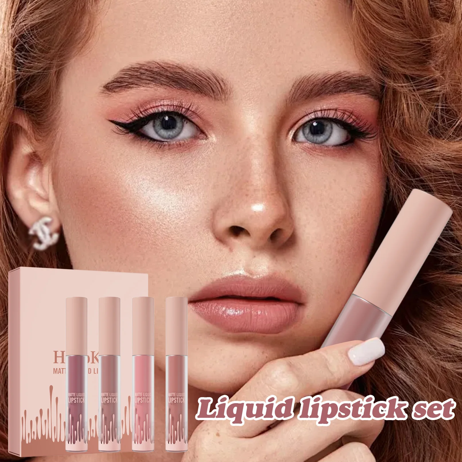 4 Piece Matte Liquid Lipstick Set Velvet Finish Cross Border New Lip Gloss Set for Soft Shiny Lip Makeup Beauty
4 Piece Matte Liquid Lipstick Set Velvet Finish Cross Border New Lip Gloss Set for Soft Shiny Lip Makeup Beauty