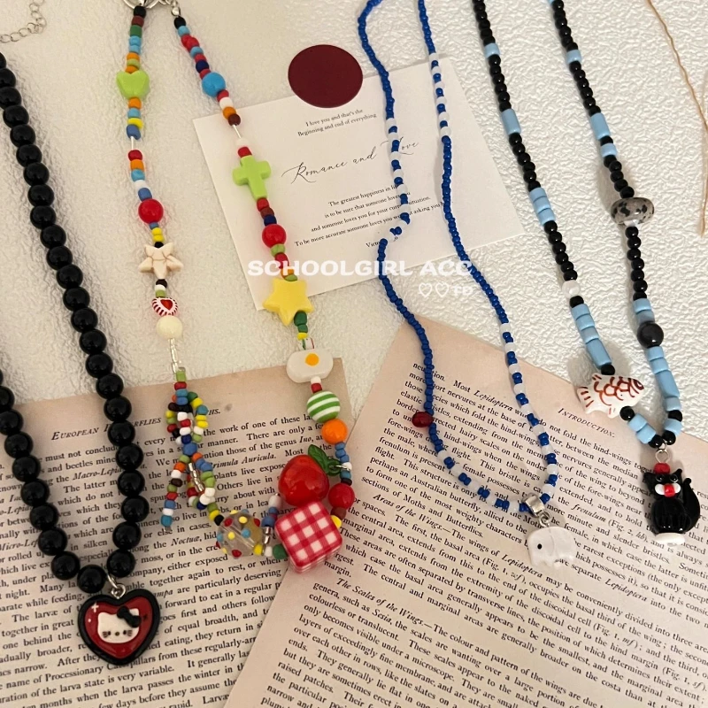 2025Fashion Handmade Strawberry love Heart Pendant Pearl Choker Necklace For Women Goth Sweet Cute Scene Emo Jewelry Accessories
2025Fashion Handmade Strawberry love Heart Pendant Pearl Choker Necklace For Women Goth Sweet Cute Scene Emo Jewelry Accessories