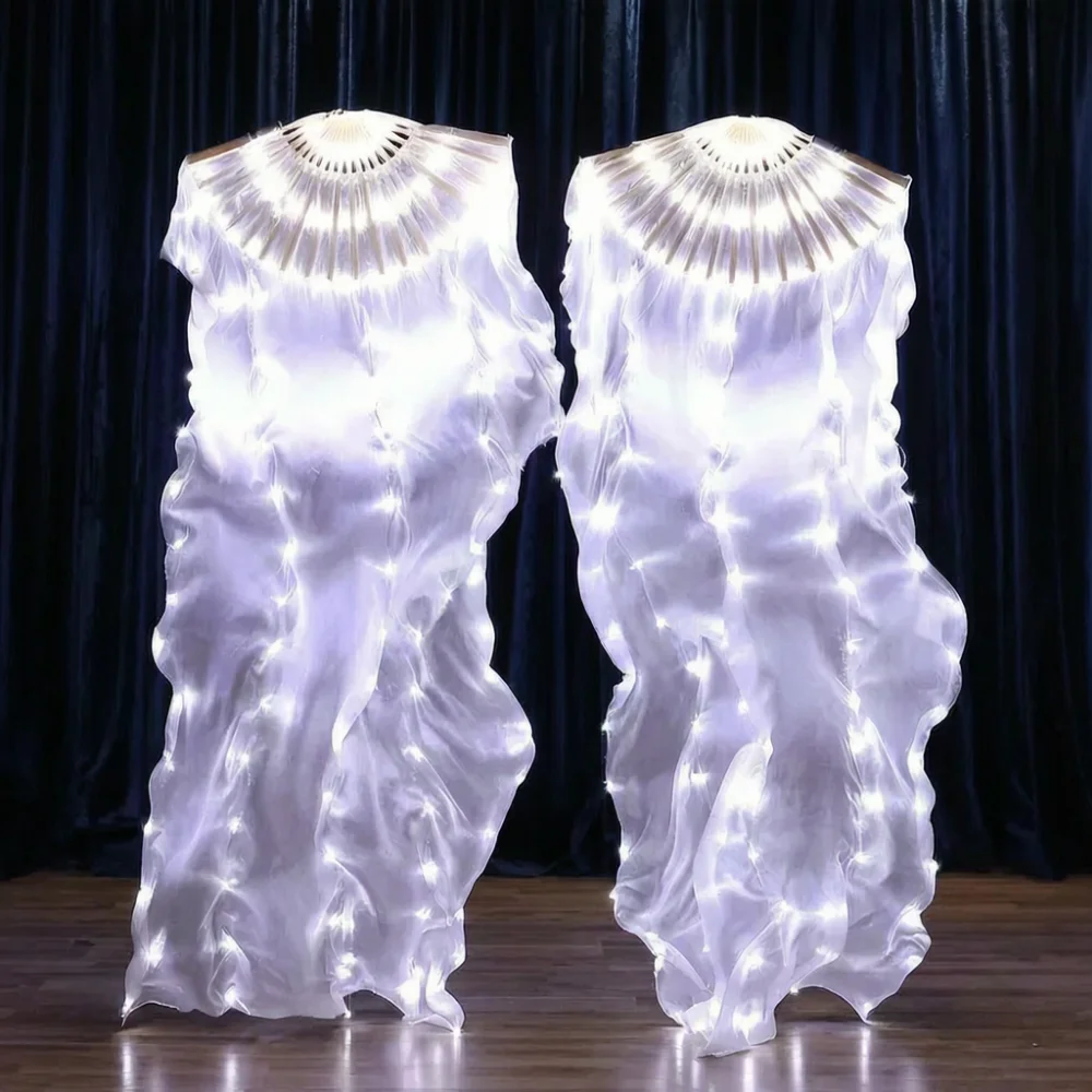 Real Silk Veil LED Fan Rechargeable Battery White For Belly Dance Stage Performance Light Show Festival
Real Silk Veil LED Fan Rechargeable Battery White For Belly Dance Stage Performance Light Show Festival