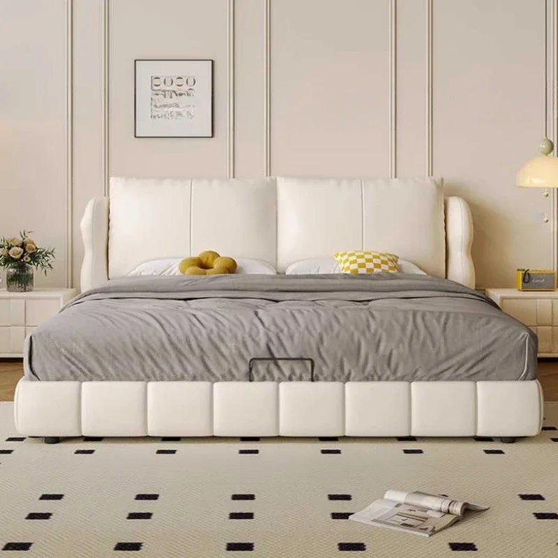 Minimalist High End Modern Double Bed Aesthetic Designer Sleeping Full Size Bed Frame Luxury Platform Safe Camas Home Furnitures
Minimalist High End Modern Double Bed Aesthetic Designer Sleeping Full Size Bed Frame Luxury Platform Safe Camas Home Furnitures