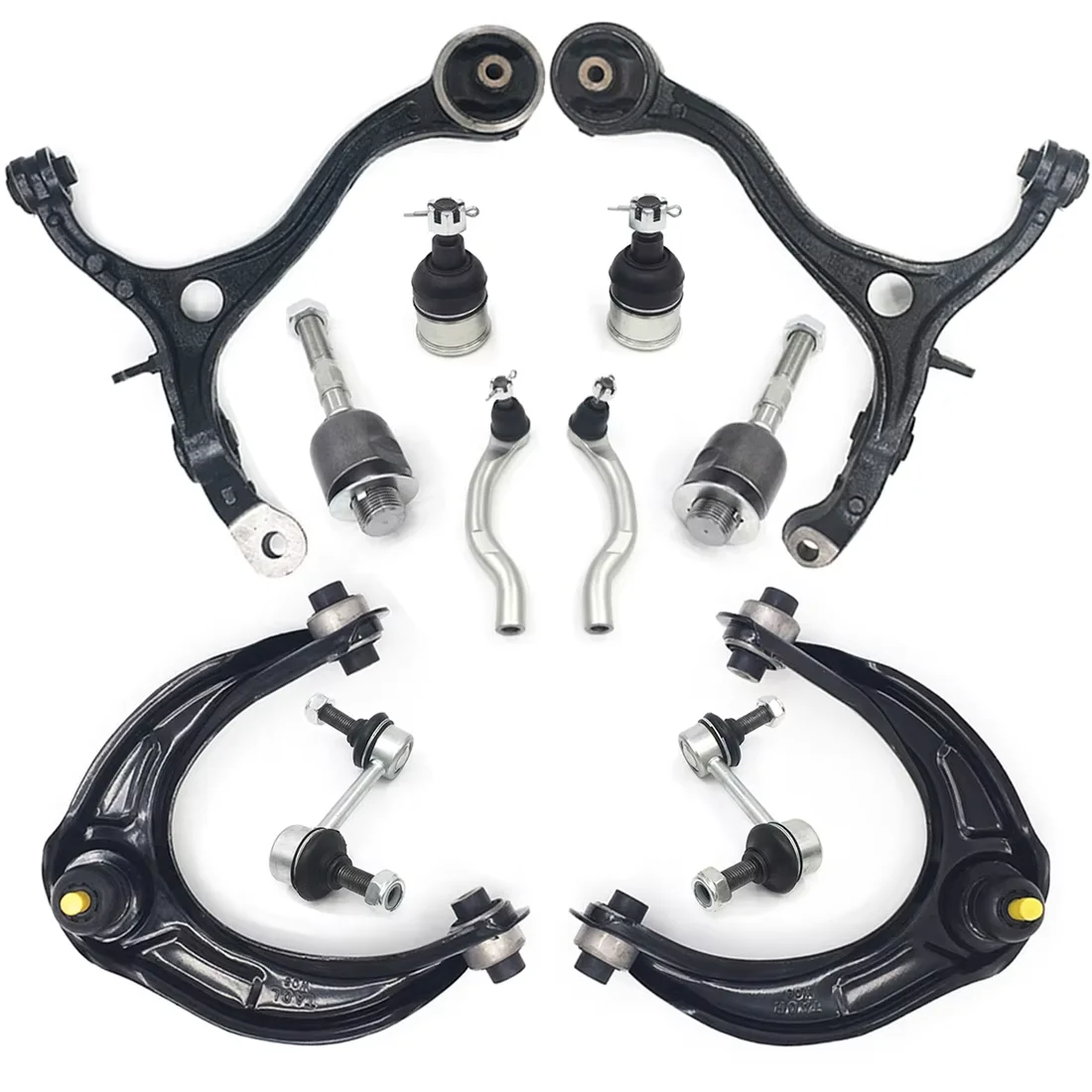 AzbuStag Front Upper Lower Control Arm Tie Rod Ball Joint Suspension 12Pcs Kits for HONDA ACCORD 2008 2009 2010 2011 2012 
AzbuStag Front Upper Lower Control Arm Tie Rod Ball Joint Suspension 12Pcs Kits for HONDA ACCORD 2008 2009 2010 2011 2012