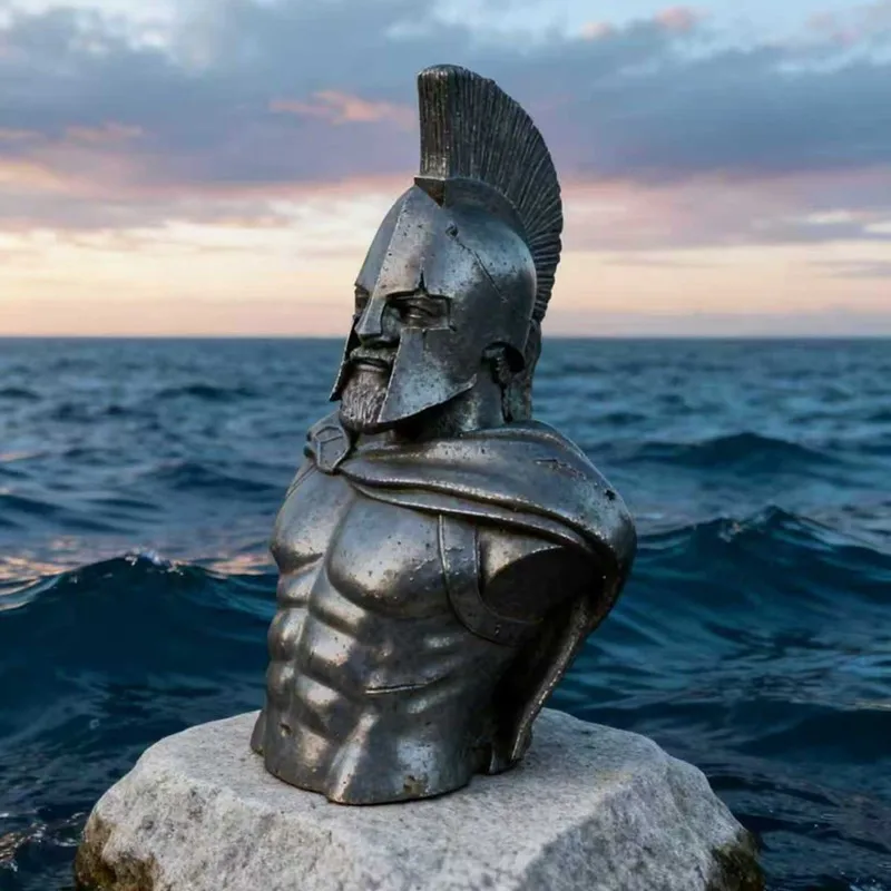 Solid Iron Art Half Body Spartan Statue Vintage Greek Warrior Figurines Wall Decoration Atmosphere Accessories Art Collection
Solid Iron Art Half Body Spartan Statue Vintage Greek Warrior Figurines Wall Decoration Atmosphere Accessories Art Collection