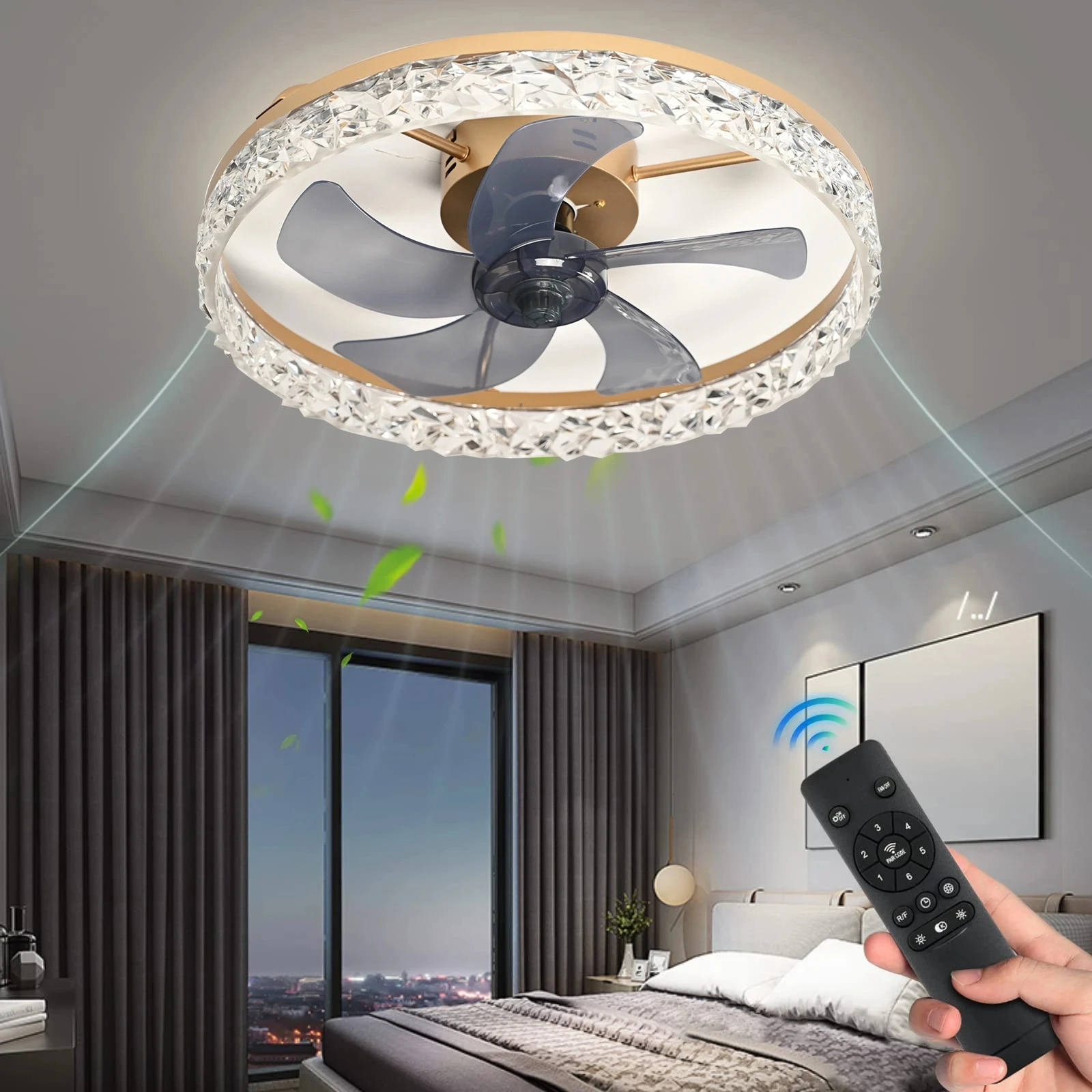 Modern Ceiling LED Fan Lights Timing Chandeliers for Dining Room Decor Bedroom Lustre hanging Lamps for Ceiling Home Decoration
Modern Ceiling LED Fan Lights Timing Chandeliers for Dining Room Decor Bedroom Lustre hanging Lamps for Ceiling Home Decoration