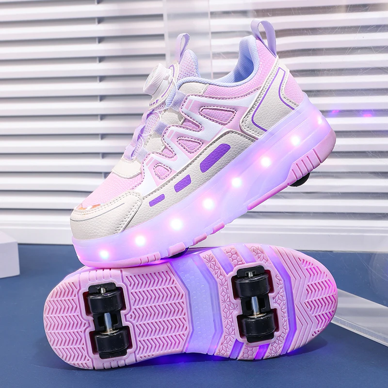 4-Wheel Auto-Retractable Trendy shoes: Invisible Girls' Sneakers, Roller Skates for Kids, Adults & Boys
4-Wheel Auto-Retractable Trendy shoes: Invisible Girls' Sneakers, Roller Skates for Kids, Adults & Boys