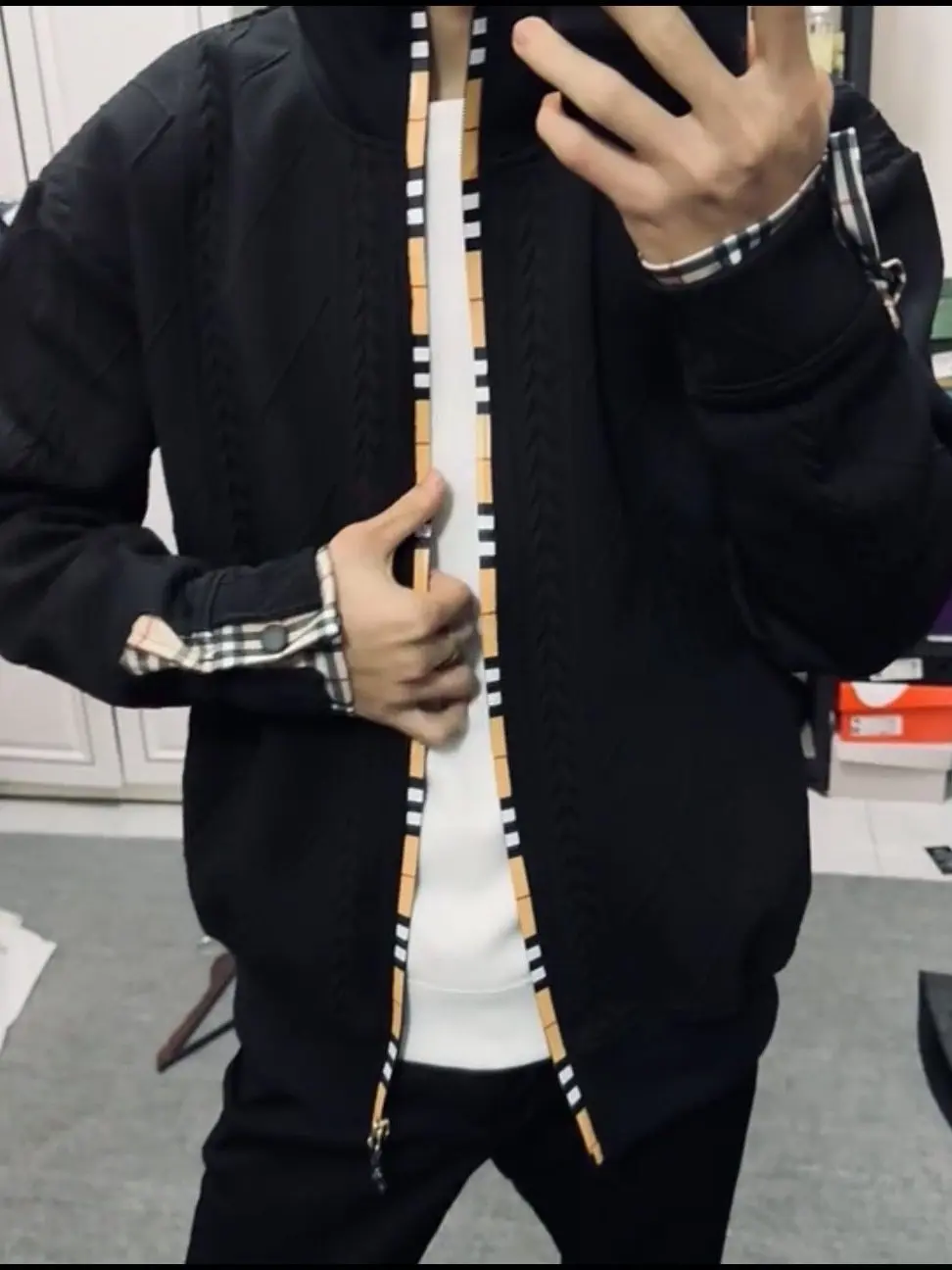 Men's Slim Fit Hoodie Cardigan Casual Stand Collar Patchwork Jaet Spring Autumn Winter Faion Urban Sle Polyester Fiber
Men's Slim Fit Hoodie Cardigan Casual Stand Collar Patchwork Jaet Spring Autumn Winter Faion Urban Sle Polyester Fiber