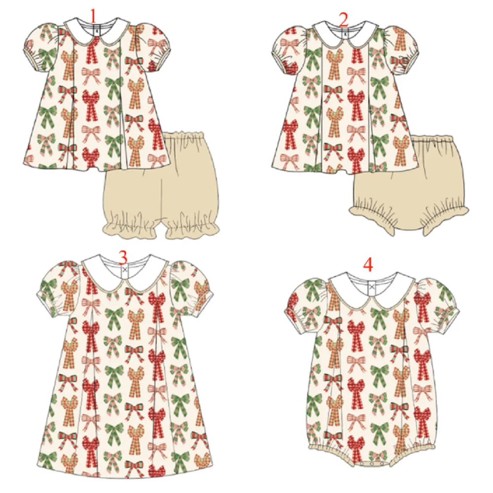 Infant Girl Clothes Bowknot Print Girls Set Bamboo Set Boutique Newborn Girls Jumpsuit Dress Four-piece Set Milk Silk
Infant Girl Clothes Bowknot Print Girls Set Bamboo Set Boutique Newborn Girls Jumpsuit Dress Four-piece Set Milk Silk
