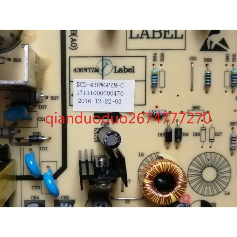 BCD-436WGPZM power board is suitable for Midea refrigerator 17131000000470 computer
BCD-436WGPZM power board is suitable for Midea refrigerator 17131000000470 computer
