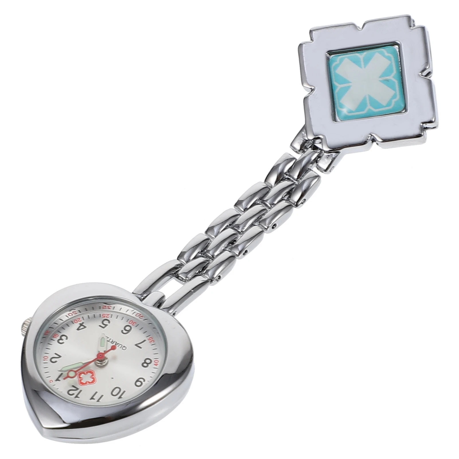 Medical Chest Luminous Pointer Pocket Watch Blue Heart Shape Clip On Durable Alloy Material Stable Practical Nurse Use Hanging
Medical Chest Luminous Pointer Pocket Watch Blue Heart Shape Clip On Durable Alloy Material Stable Practical Nurse Use Hanging