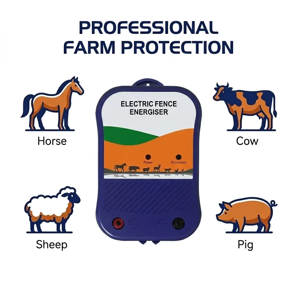 12V Electric Fence Energiser Charger High Voltage Controller for Livestock Cattle Sheep Farm Security Solar Compatible
12V Electric Fence Energiser Charger High Voltage Controller for Livestock Cattle Sheep Farm Security Solar Compatible