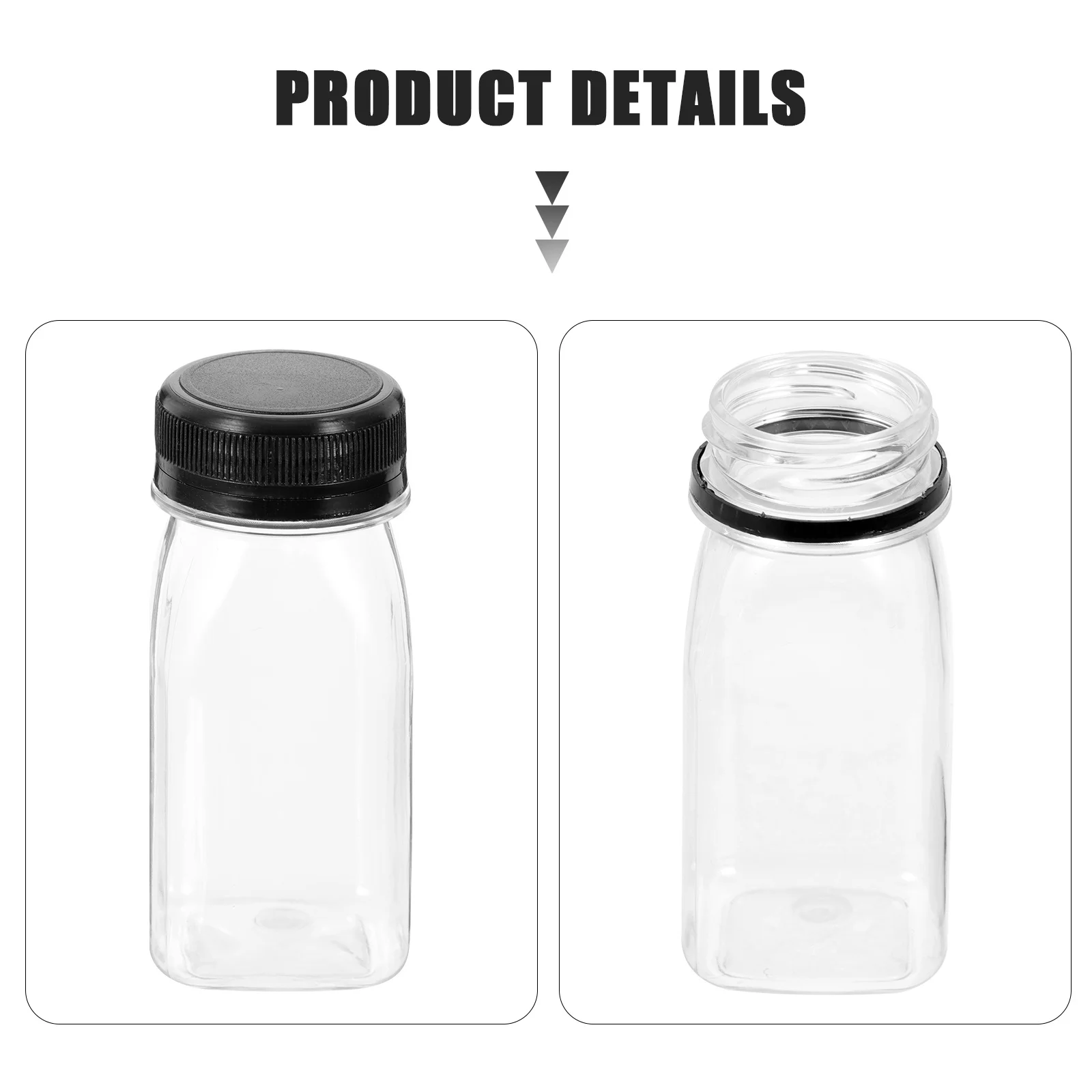 20Pcs Juice Bottles Transparent Plastic Portable Small Bottles Leak Proof Outdoor Beverage Containers Milk Coffee Yogurt Storage
20Pcs Juice Bottles Transparent Plastic Portable Small Bottles Leak Proof Outdoor Beverage Containers Milk Coffee Yogurt Storage