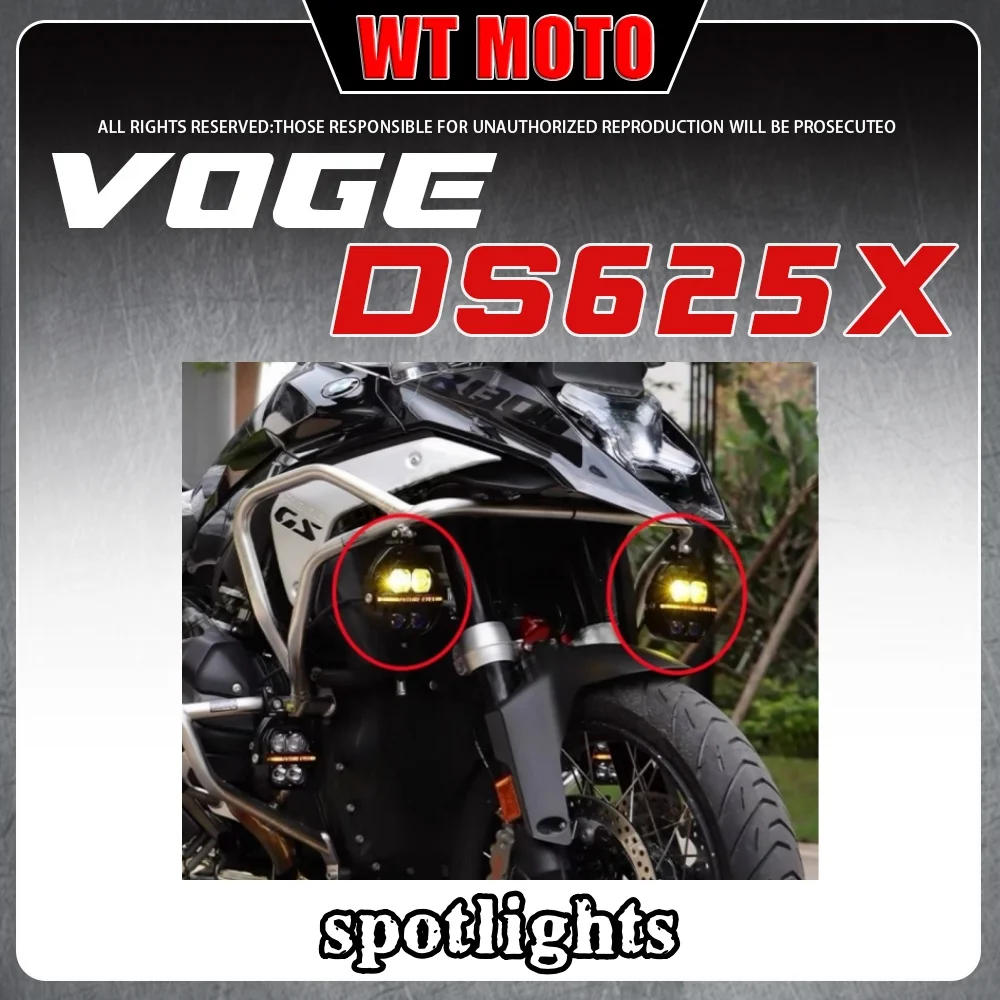For VOGE DS625X Star X100 + Z4 one-to-four motorcycle LED spotlights with strong flash
For VOGE DS625X Star X100 + Z4 one-to-four motorcycle LED spotlights with strong flash