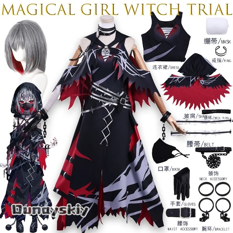  Костюм для косплея Purple Wister Magical Girl Witchrial, платье с рукавами Shitou Arisa, наряд персонажа аниме-игры, для Хэллоуина и вечеринок
Костюм для косплея Purple Wister Magical Girl Witchrial, платье с рукавами Shitou Arisa, наряд персонажа аниме-игры, для Хэллоуина и вечеринок 