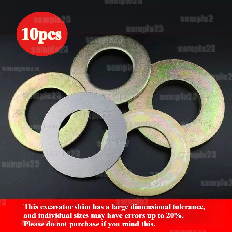 10Pcs Excavator Bucket Pin Shim, Steel & Iron Washer, Wear-resistant Shaft Spacer
10Pcs Excavator Bucket Pin Shim, Steel & Iron Washer, Wear-resistant Shaft Spacer