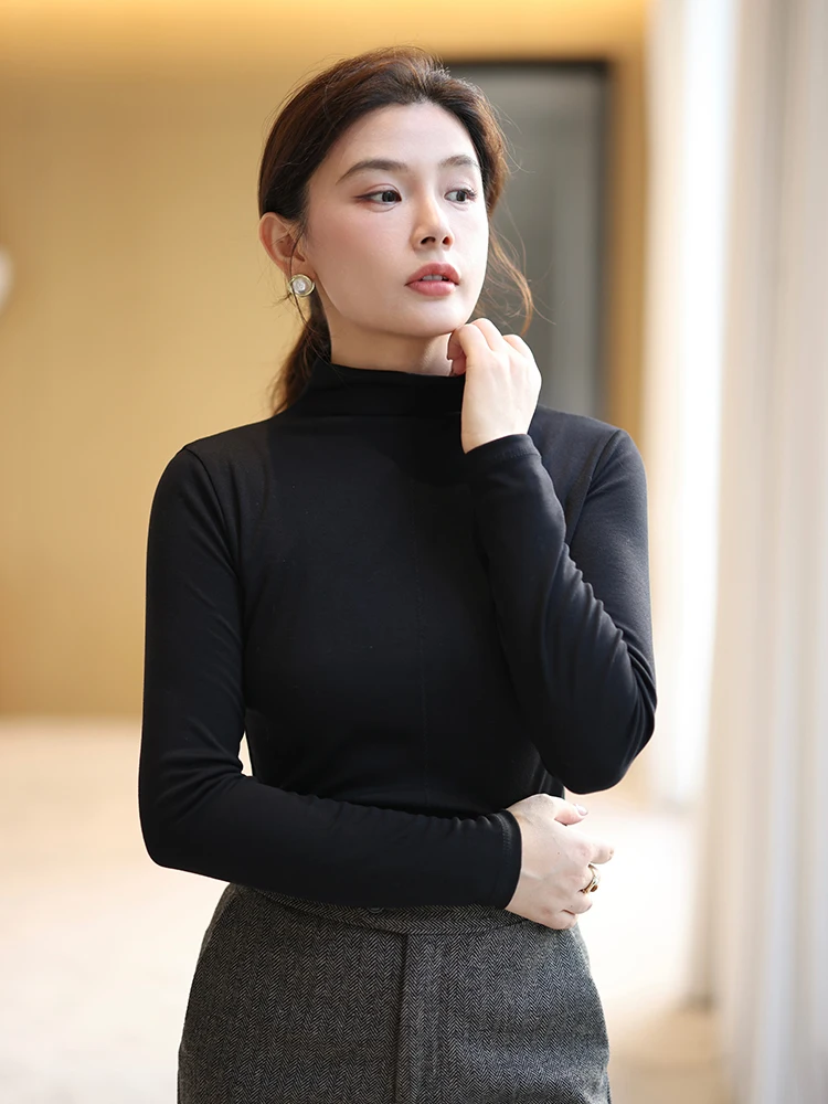 Женская облегающая футболка Long Sve Base irt f с высоким воротником, верхняя одежда, корейский топ для поездок на работу, модная смесь полиэстера
Женская облегающая футболка Long Sve Base irt f с высоким воротником, верхняя одежда, корейский топ для поездок на работу, модная смесь полиэстера