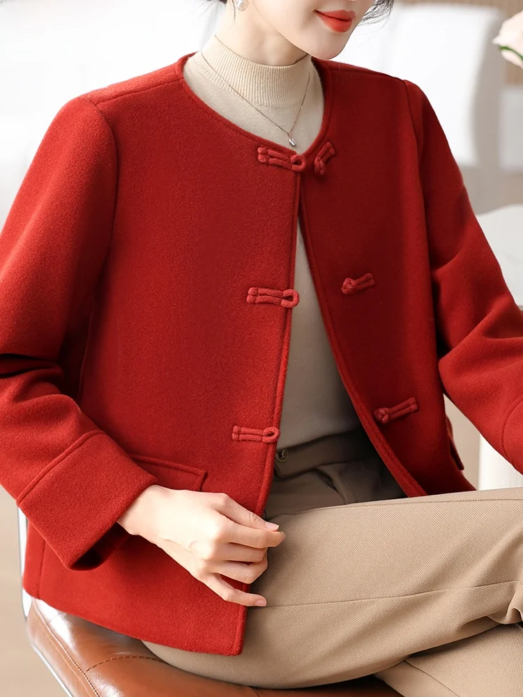 Faionable Woolen Coat for Middle-Aged Women Spring Autumn Sli Button-Up Knitwear Casual Comfortable Fit Single-Piece
Faionable Woolen Coat for Middle-Aged Women Spring Autumn Sli Button-Up Knitwear Casual Comfortable Fit Single-Piece