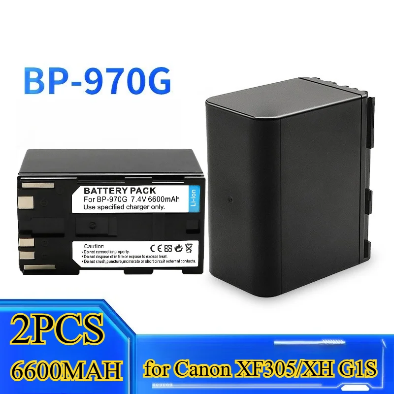 Сменный аккумулятор BP-970G, 2 шт., 6600 мАч, для видеокамер Canon XF305/XH G1S, литий-ионный аккумулятор большой емкости, защита от перезарядки
Сменный аккумулятор BP-970G, 2 шт., 6600 мАч, для видеокамер Canon XF305/XH G1S, литий-ионный аккумулятор большой емкости, защита от перезарядки