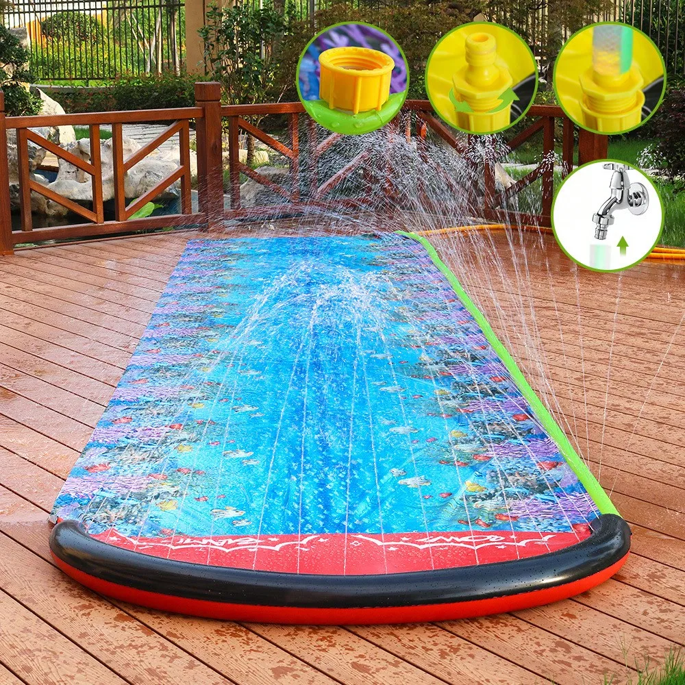 1pcs Sprinkler Lawn Water Slide with Body Board for Outdoor Splash Fun
1pcs Sprinkler Lawn Water Slide with Body Board for Outdoor Splash Fun
