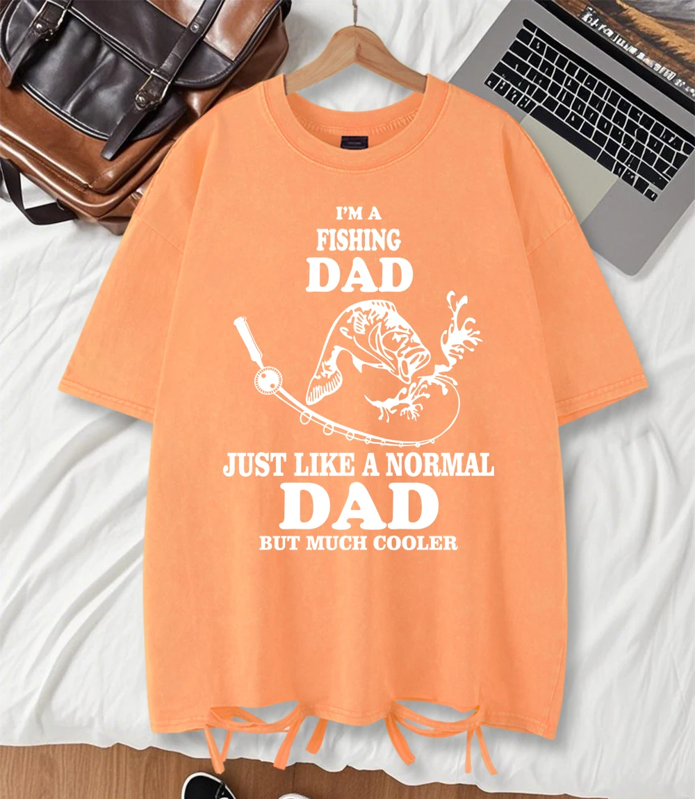 I'M Fishing Dad Just Like A Normal Dad Print Washed Holes T Shirts Women Cotton Hip Hop T-Shirt Soft Loose Clothes Summer Tops
I'M Fishing Dad Just Like A Normal Dad Print Washed Holes T Shirts Women Cotton Hip Hop T-Shirt Soft Loose Clothes Summer Tops
