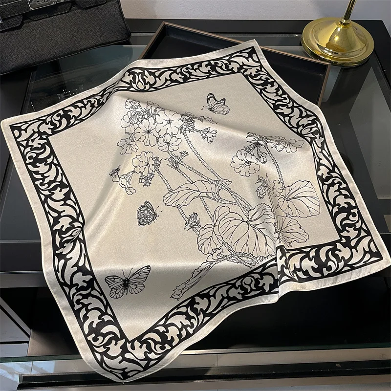Elegant White Plant Print Head Scarf Woman 100% Pure Silk Square Scarf Spring Fall Summer Hair Scarf Ladies Neckerchief
Elegant White Plant Print Head Scarf Woman 100% Pure Silk Square Scarf Spring Fall Summer Hair Scarf Ladies Neckerchief