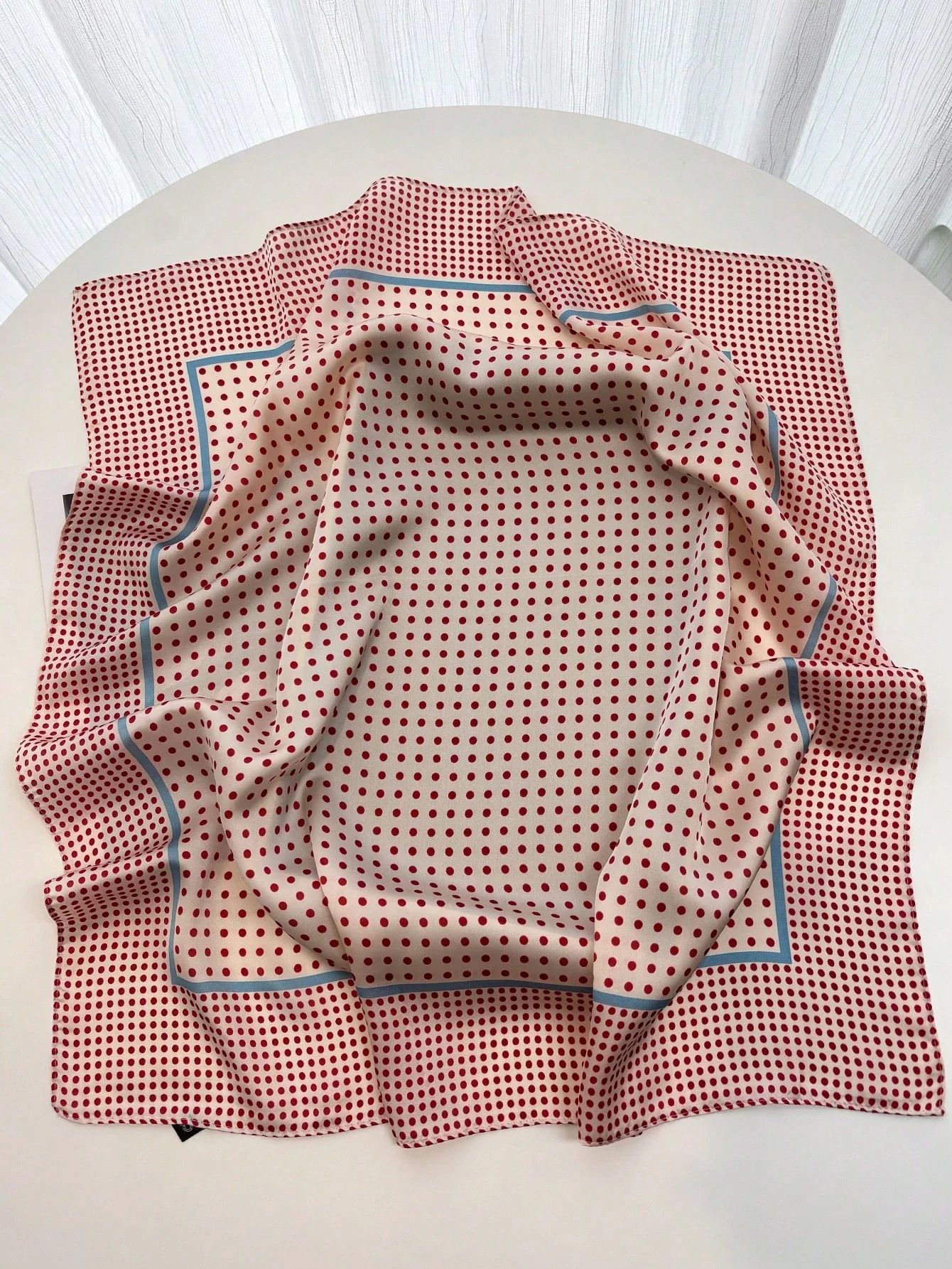 Women's Elegant Polka Dot Silk Scarf 27.6x27.6 Inch Fashion Square Bandana Headband Accessory
Women's Elegant Polka Dot Silk Scarf 27.6x27.6 Inch Fashion Square Bandana Headband Accessory
