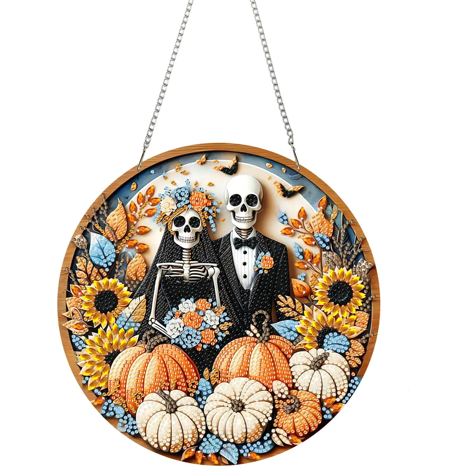2D Flat Acrylic DIY Halloween Skeleton Couple Hanging Diamond Art Kits
2D Flat Acrylic DIY Halloween Skeleton Couple Hanging Diamond Art Kits