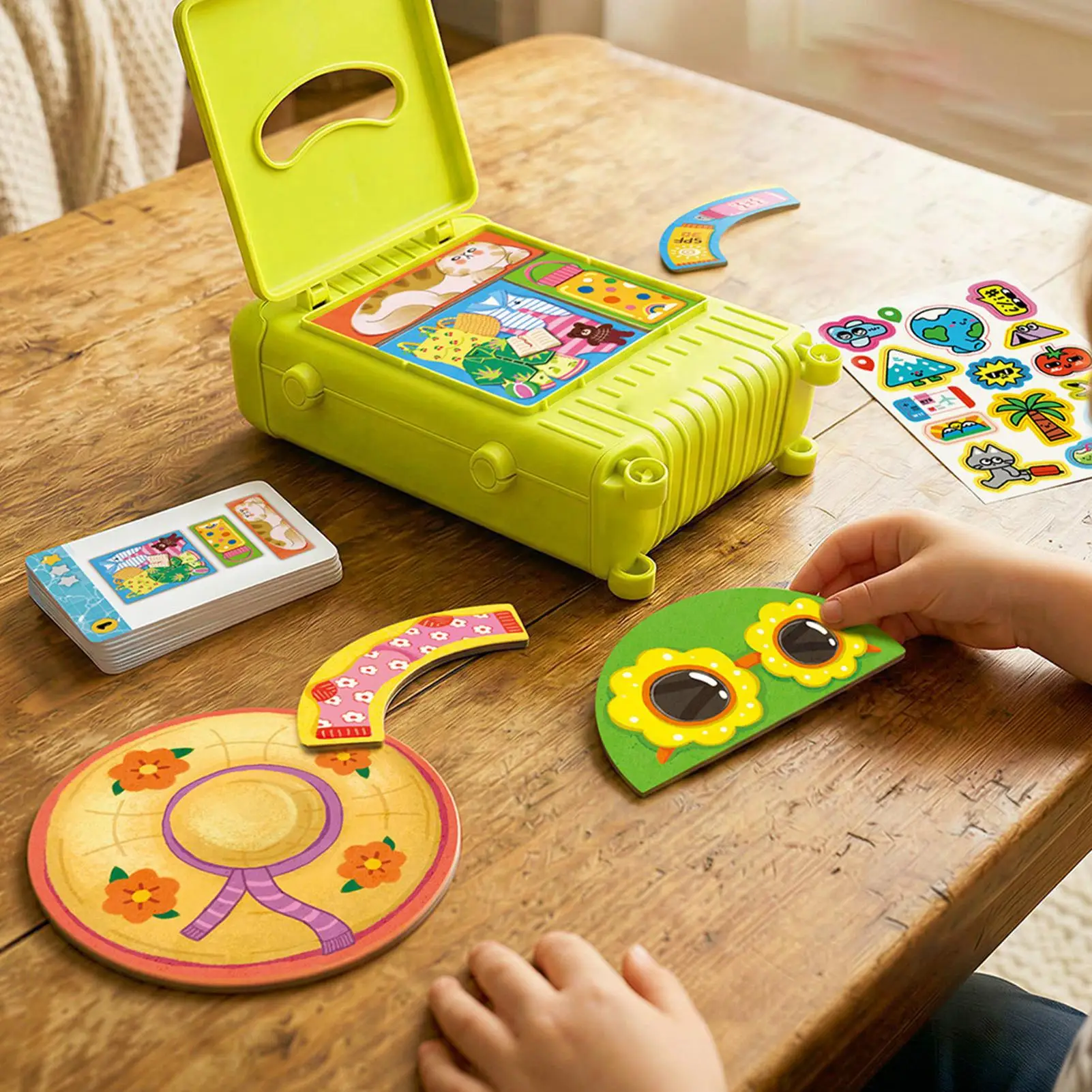 Vintage Mini Suitcase With Handle for Boys Girls Hand-Eye Coordination Cognitive Development Preschool Home Travel
Vintage Mini Suitcase With Handle for Boys Girls Hand-Eye Coordination Cognitive Development Preschool Home Travel