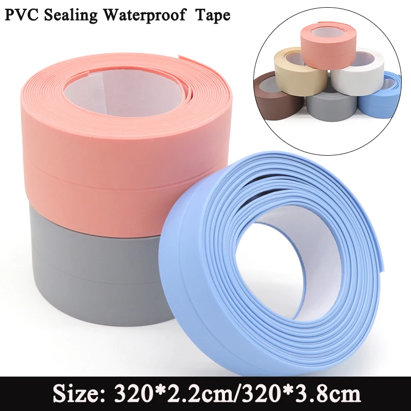 Bathroom PVC Sealing Strip Tape Bath Toilet Caulk Tape Self Adhesive Waterproof Mildew Proof Tapes For Kitchen Sink Wall Corner
Bathroom PVC Sealing Strip Tape Bath Toilet Caulk Tape Self Adhesive Waterproof Mildew Proof Tapes For Kitchen Sink Wall Corner