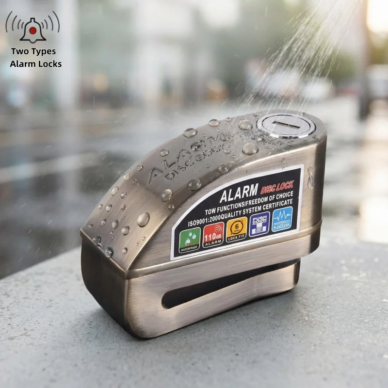 Two functionsMotorcycle & Bicycle & Scooter Disc Brake Alarm Lock Anti-Theft Wheel Security Waterproof
Two functionsMotorcycle & Bicycle & Scooter Disc Brake Alarm Lock Anti-Theft Wheel Security Waterproof