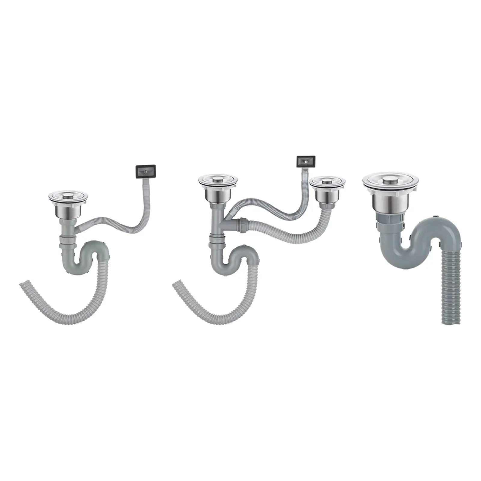 Kitchen Sink Drain Pipe Drain Filter Deodorant Stainless Steel Sewer Pipe Drain Tubing Pipe Sink Drain Assembly for Home Sewer
Kitchen Sink Drain Pipe Drain Filter Deodorant Stainless Steel Sewer Pipe Drain Tubing Pipe Sink Drain Assembly for Home Sewer