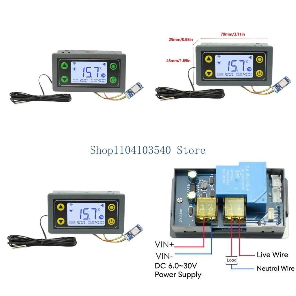 02DC High Precise WiFi Temperature Controller With Remote Applications Control For Industrial And Laboratory Use 30A Relays
02DC High Precise WiFi Temperature Controller With Remote Applications Control For Industrial And Laboratory Use 30A Relays