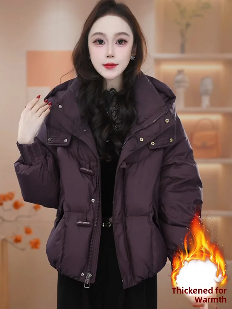 Korean Sle Thiened Fce Women's Jaet Winter Faionable Loose down Cotton Coat Long Sve Zipper Closure Color
Korean Sle Thiened Fce Women's Jaet Winter Faionable Loose down Cotton Coat Long Sve Zipper Closure Color