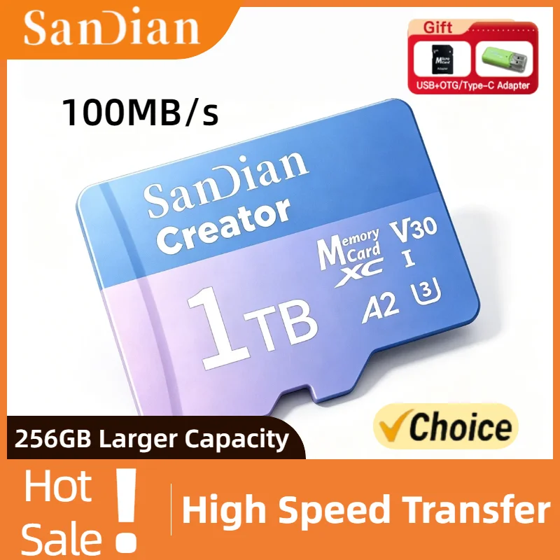 Original Micro TF SD Card 128GB 256GB High Endurance V30 U3 For Dash Cam Home Security CCTV 4K Video Surveillance
Original Micro TF SD Card 128GB 256GB High Endurance V30 U3 For Dash Cam Home Security CCTV 4K Video Surveillance