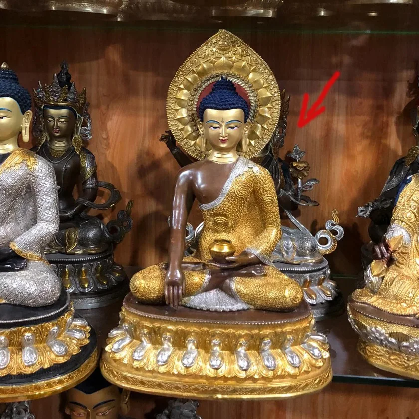 48CM large Asia Buddhism home temple bless safe health good luck high grade gilding brass Shakyamuni Amitabha Buddha statue
48CM large Asia Buddhism home temple bless safe health good luck high grade gilding brass Shakyamuni Amitabha Buddha statue