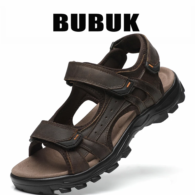 Спортивные сандалии Bubuk из воловьей кожи первого слоя, мужская повседневная обувь из натуральной кожи, повседневная уличная пляжная обувь с поддержкой свода стопы, легкая водонепроницаемая обувь, дизайн с открытым носком, подходит для путешествий и пеши
Спортивные сандалии Bubuk из воловьей кожи первого слоя, мужская повседневная обувь из натуральной кожи, повседневная уличная пляжная обувь с поддержкой свода стопы, легкая водонепроницаемая обувь, дизайн с открытым носком, подходит для путешествий и пеши