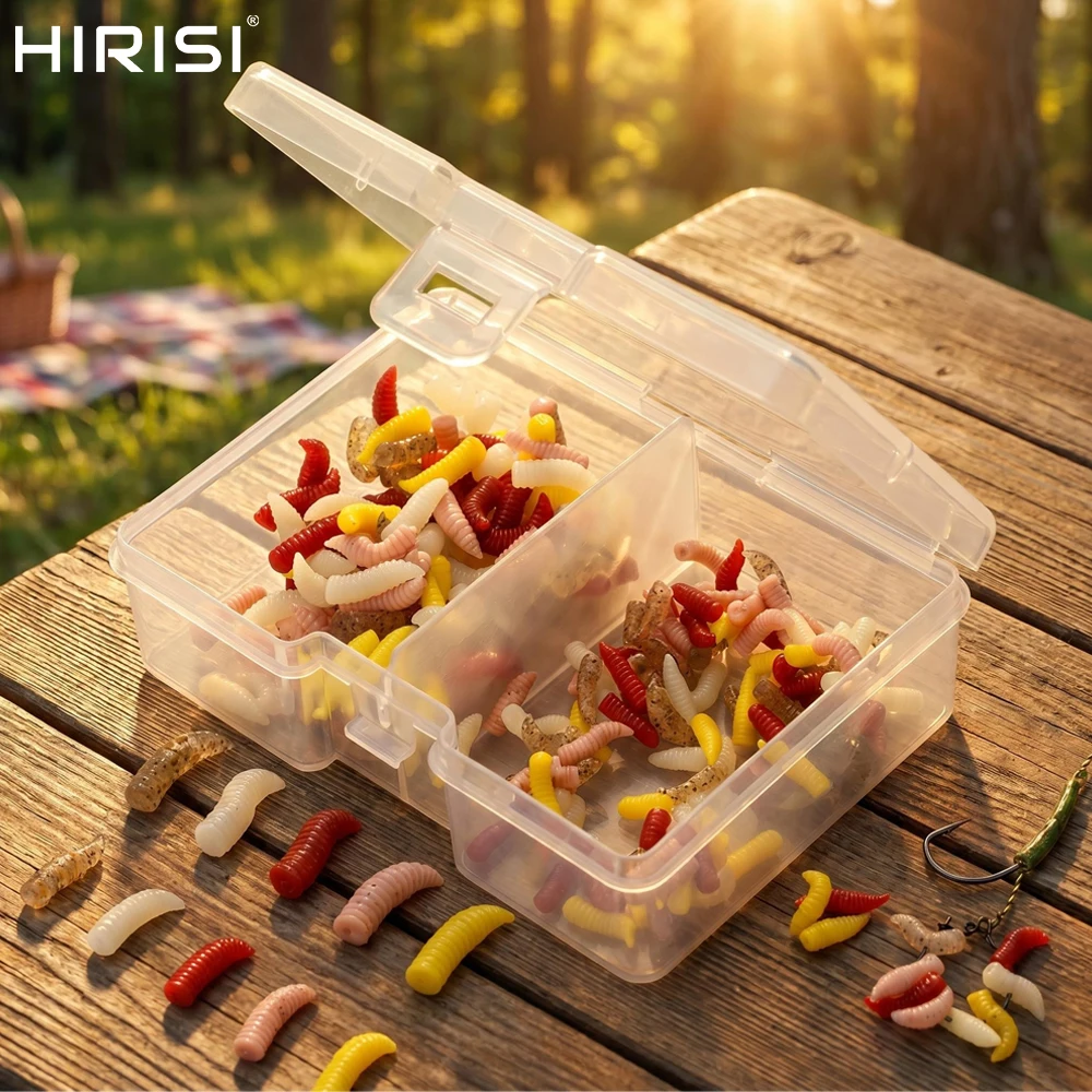 Hirisi Soft Plastic Maggots Lures 1.2cm/1.5cm Mini Worm Bait Artificial Silicone Larva Carp Fishing Tackle Accessories
Hirisi Soft Plastic Maggots Lures 1.2cm/1.5cm Mini Worm Bait Artificial Silicone Larva Carp Fishing Tackle Accessories
