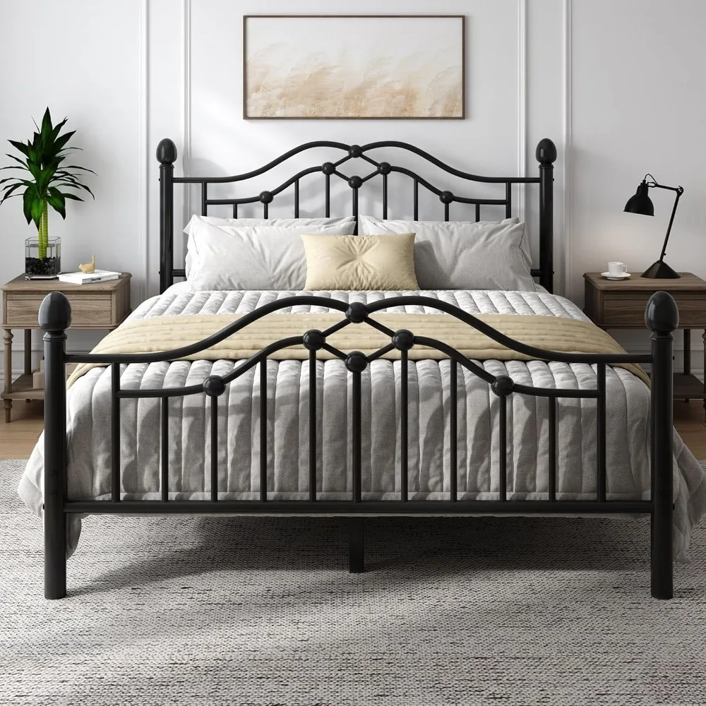 Full Metal Bed Frame - Victorian Vintage Headboard & Footboard, Underbed Storage, No Box Spring
Full Metal Bed Frame - Victorian Vintage Headboard & Footboard, Underbed Storage, No Box Spring