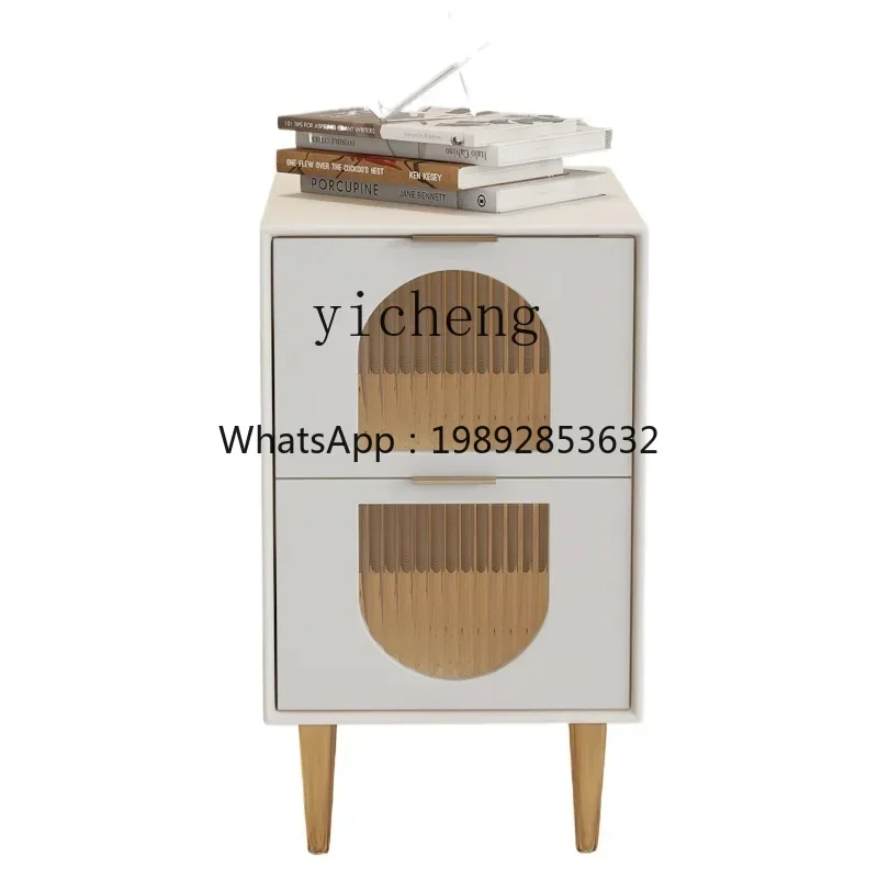 BB smart solid wood small double-layer bedroom ultra-narrow bedside cabinet Italian glass
BB smart solid wood small double-layer bedroom ultra-narrow bedside cabinet Italian glass