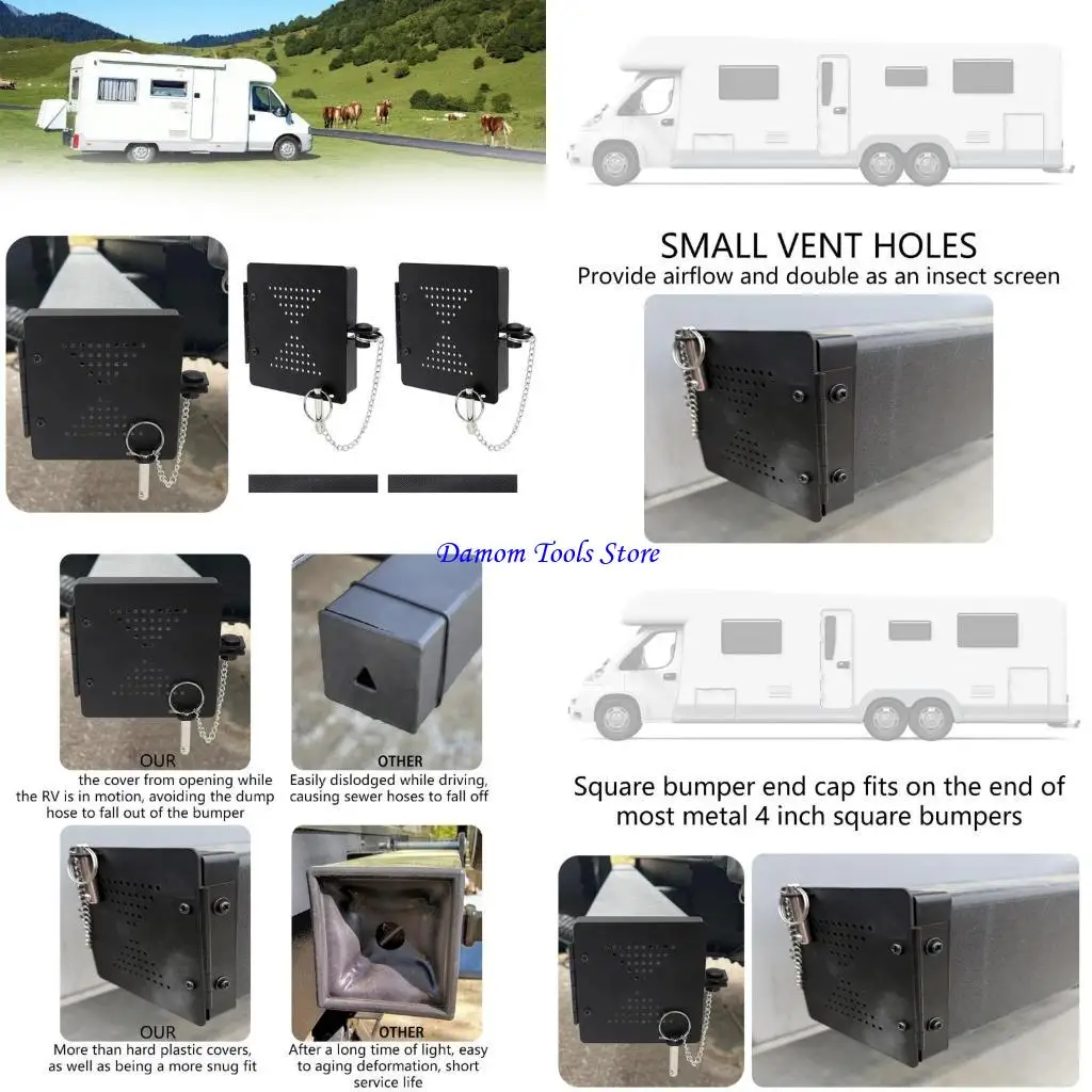 57BE Портативные кемперы. Набор из 2 накладок на бамперы для стандартных 4-дюймовых квадратных бамперов с надежным штифтом и для
57BE Портативные кемперы. Набор из 2 накладок на бамперы для стандартных 4-дюймовых квадратных бамперов с надежным штифтом и для