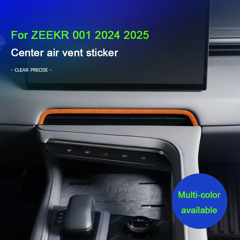 For ZEEKR 001 2024 2025,Decorative sticker for the air outlet of the central control dashboard Super Suede Interiors accessories
For ZEEKR 001 2024 2025,Decorative sticker for the air outlet of the central control dashboard Super Suede Interiors accessories