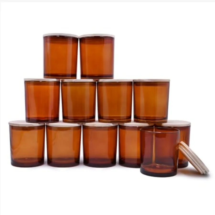 14 OZ Thick Candle Jars for Making Candles 12 Pcs, 3 Wick Empty Jars with Wood Lids for Candle Making, Sample Container
14 OZ Thick Candle Jars for Making Candles 12 Pcs, 3 Wick Empty Jars with Wood Lids for Candle Making, Sample Container