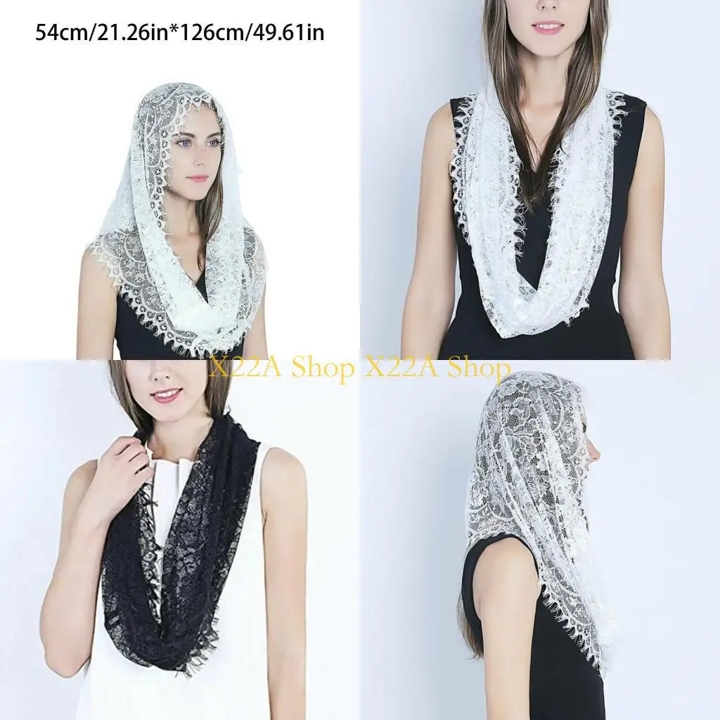 Unique Chapel Veil Mantilla Veils Latin Mass Flower Embroidered for Head Covering Lace Scarf for Confirmation and Baptism
Unique Chapel Veil Mantilla Veils Latin Mass Flower Embroidered for Head Covering Lace Scarf for Confirmation and Baptism