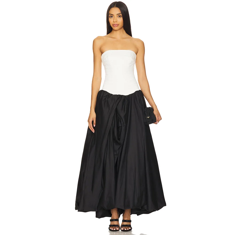 Fashion A Line Evening Dress Black Strapless Prom Ball Gown Ankel Length Formal Party Dress 2025 Simple Women's Evening Gown
Fashion A Line Evening Dress Black Strapless Prom Ball Gown Ankel Length Formal Party Dress 2025 Simple Women's Evening Gown
