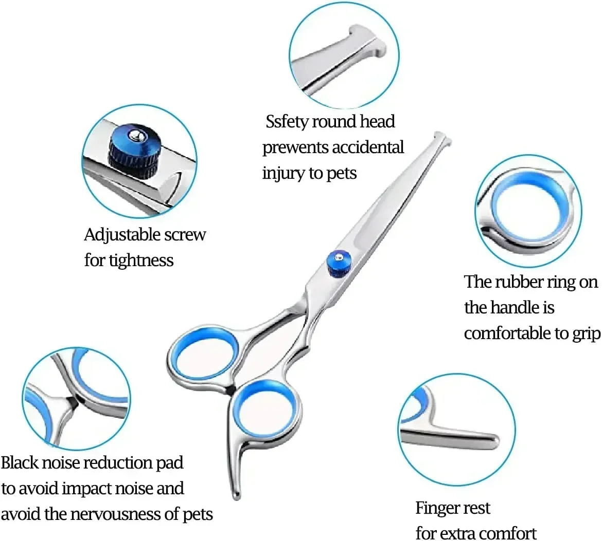 6 5 Steel Grooming Round Safety Pets Scissors Pcs/set Shears Stainless Pet Portable Inch Dog Animal Set Cutting Tip
6 5 Steel Grooming Round Safety Pets Scissors Pcs/set Shears Stainless Pet Portable Inch Dog Animal Set Cutting Tip