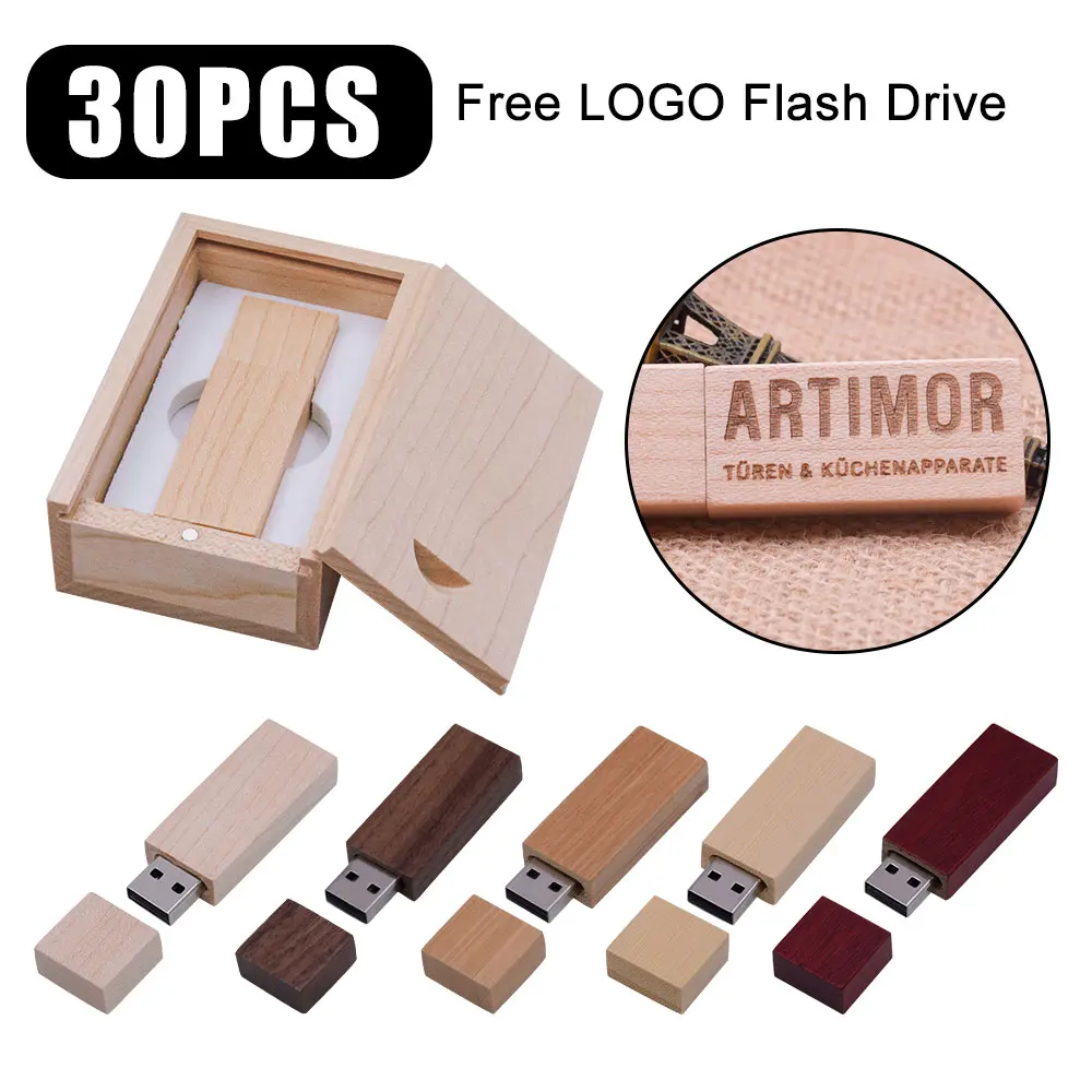 30pcs/lot (Custom LOGO) Wooden USB + Box Flash Drive Maple Wood Pendrive 64GB 4GB 8GB 16GB 32GB Pen Drive Memory Stick for Gift
30pcs/lot (Custom LOGO) Wooden USB + Box Flash Drive Maple Wood Pendrive 64GB 4GB 8GB 16GB 32GB Pen Drive Memory Stick for Gift
